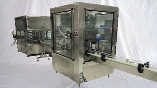 Automatic linear 8heads edible oil filling ROPP capper labeller capsule shrinkage 橄欖油灌裝線全自動