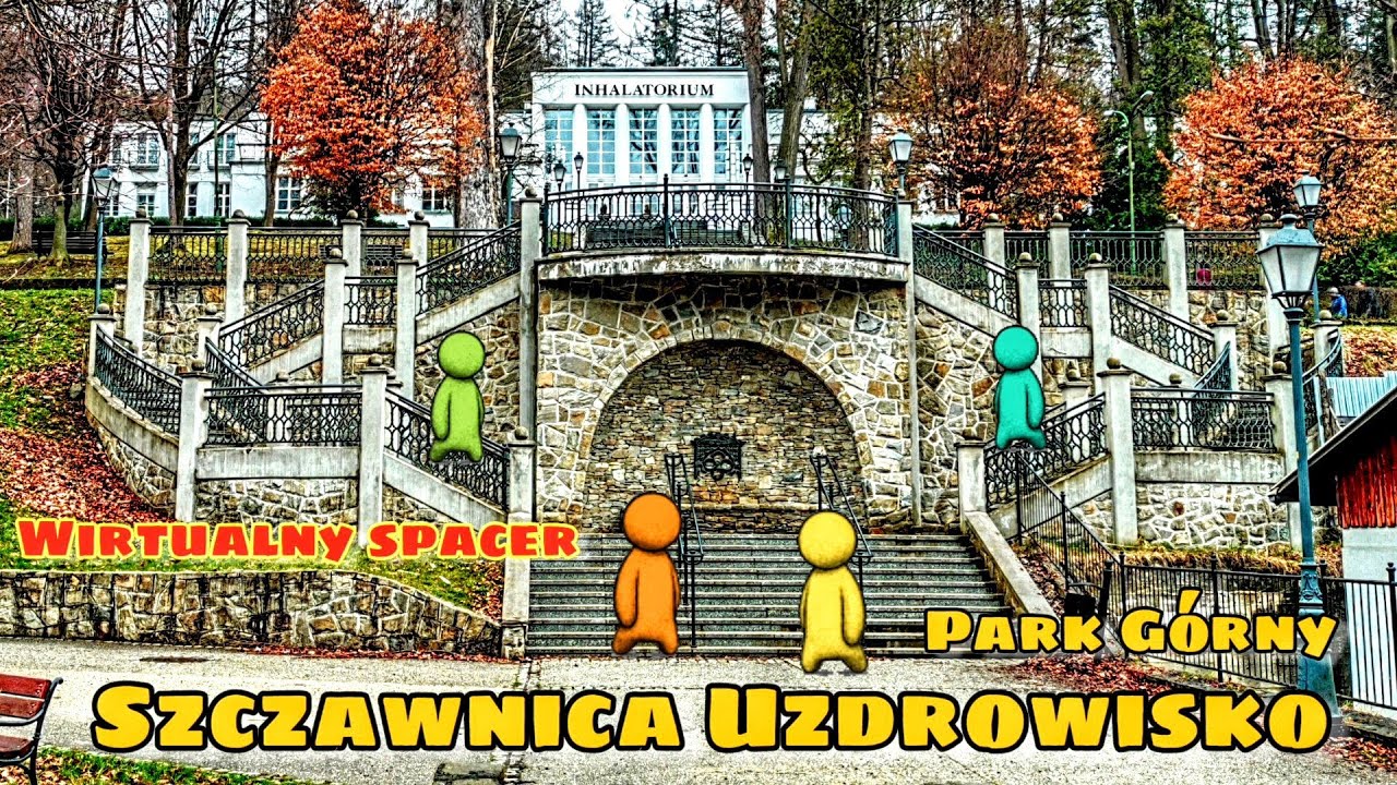 Szczawnica Uzdrowisko - Park Górny 👟 Wirtualny Spacer #wirtualnyspacer  #szczawnica #motoQba