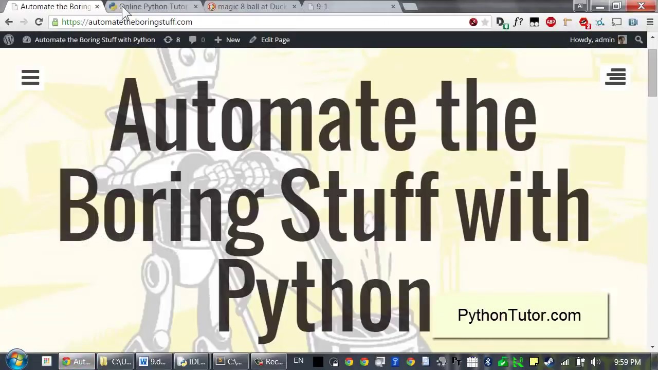 Lesson 9 Python Programming Automate the Boring Stuff with Python ...