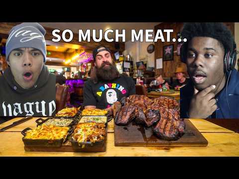 MOUTH STUFFED WITH MEAT!!! *PAUSE* Reacting To BeardMeetsFood Vs. Hardest Steak Challenge!!!