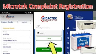 Microtek Registration ll Microtek update ll Microtek Complaint ll Microtek Inverter battery update screenshot 2
