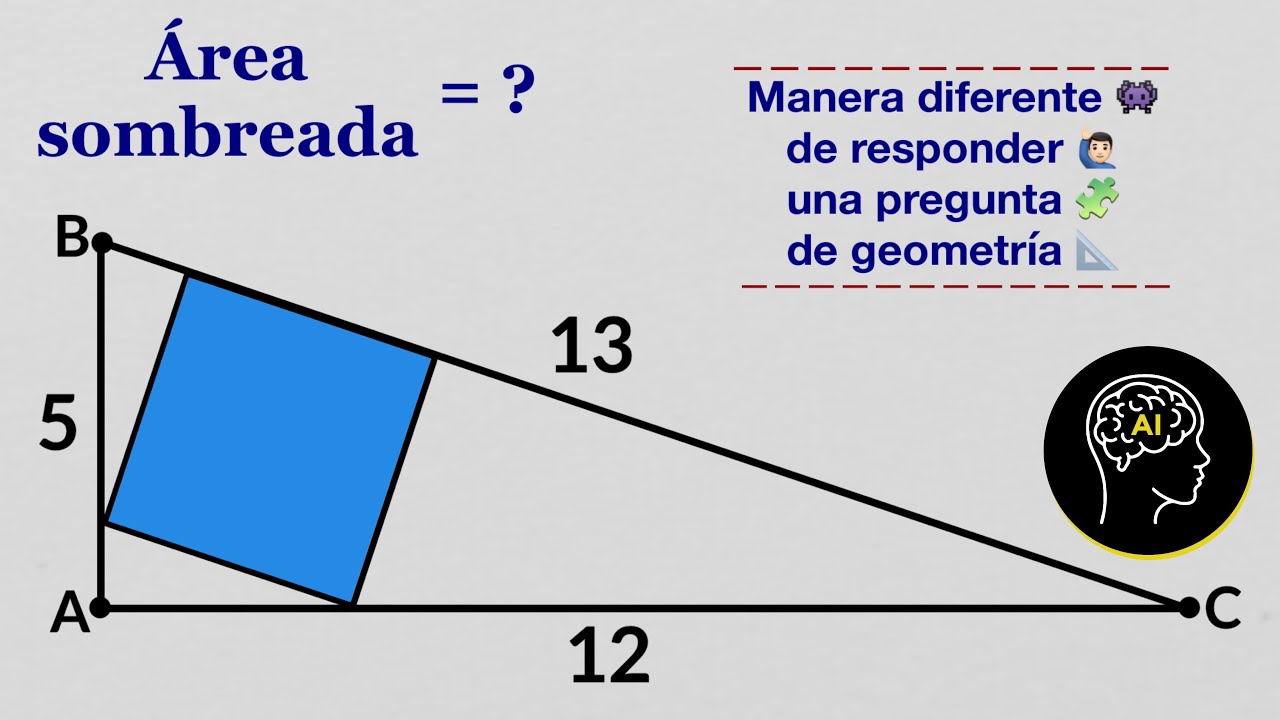 Manera diferente de resolver un problema de geometría | 🤔😉🙄