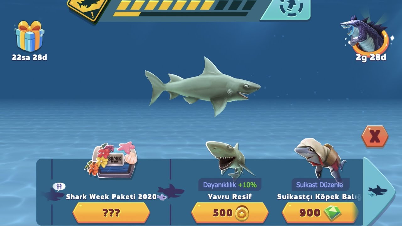 Hungry Shark Evolution Kopek Baligi Oyunu Oyunlari Nasil Oynanir Kugame Youtube