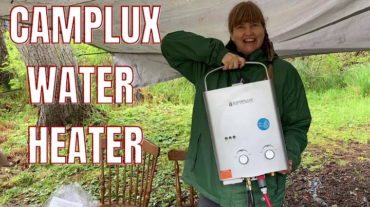 The BEST Outdoor On Demand Water Heater for Camping - Camplux
