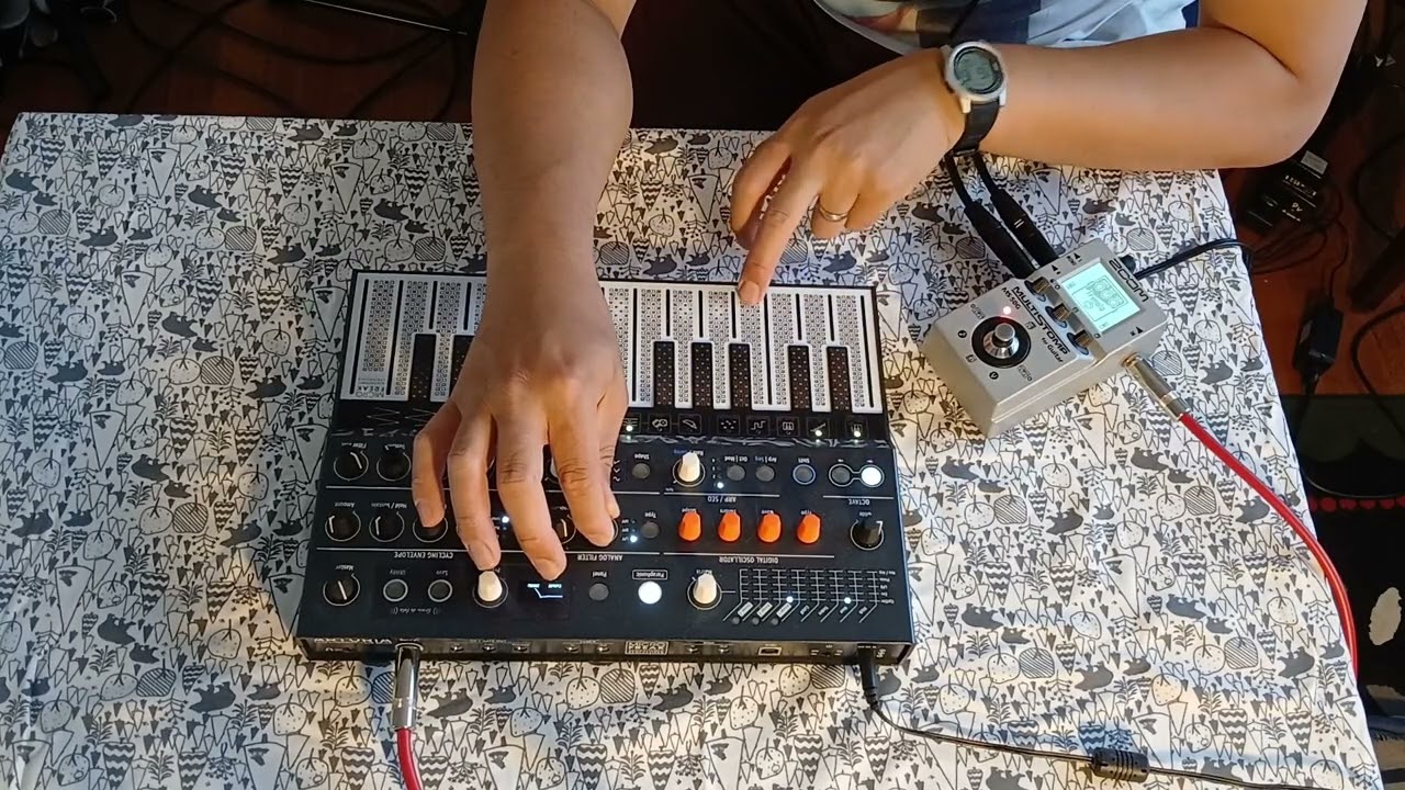 Ambient jam #1 with Microfreak and Zoom MS-50G pedal