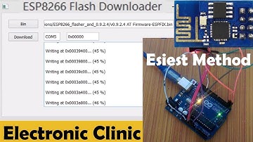 esp8266 wifi module-How to update esp8266 Firmware/Software Arduino, esp8266 Flasher, AT commands