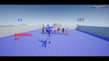 How to make gang beasts in unreal engine 5!!! #2 Active Ragdoll Ai