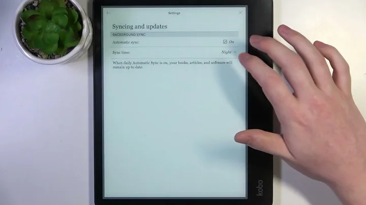 Rakuten Kobo Elipsa: How to Enable & Disable Automatic Synchronization