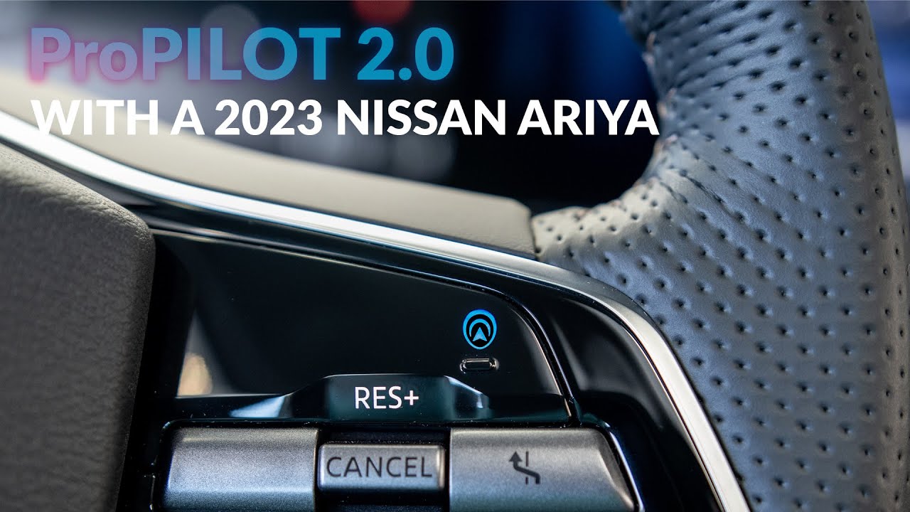 NISSAN ARIYA ProPILOT 2.0 Nighttime driving, Ambient lighting, and