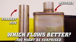 A Muffler That Flows Better Than a Straight Pipe?!? We Have the Flowbench Test Results