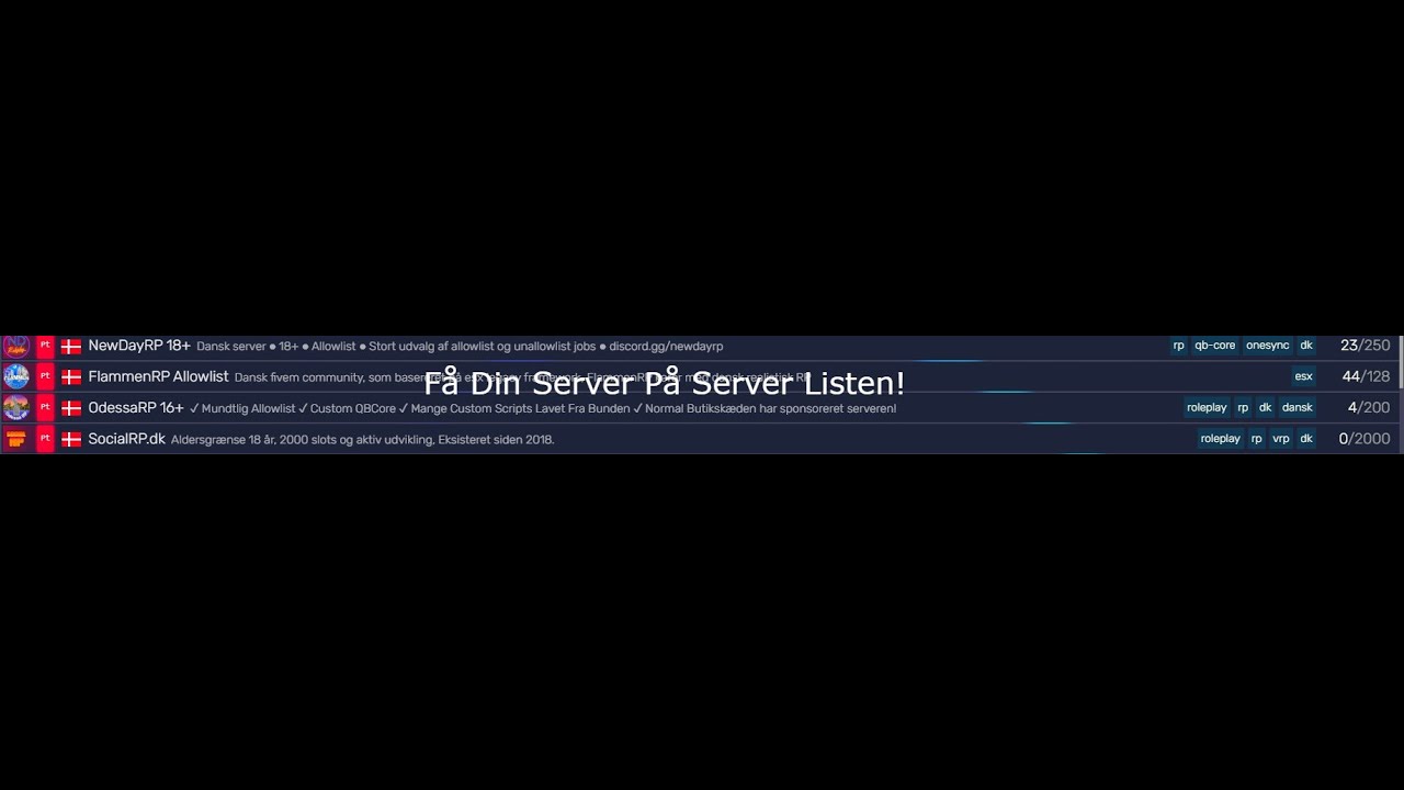 Terapi motor søsyge Få Din Server på Server Listen! | Updated - YouTube