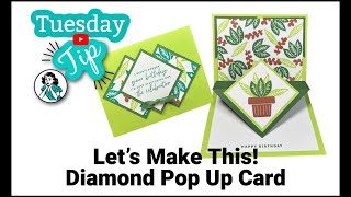 Diamond Pop Up Card For The Win | Anyone Can DIY Fun Fold Cards