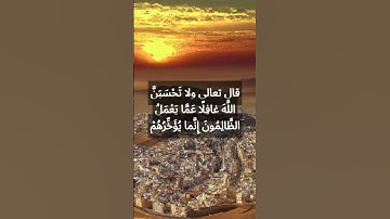 #آية (42) #سورة_إبراهيم