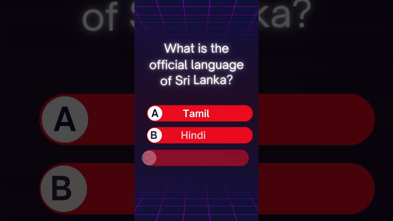 What is the official language of Sri Lanka? 