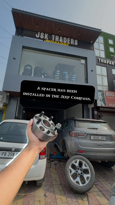 A Spacer has been installed in the JEEP Compass￼ #automobile #modified #md #car ##ytshorts