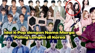 Idol K-Pop dengan Nama Marga Paling Langka di Korea