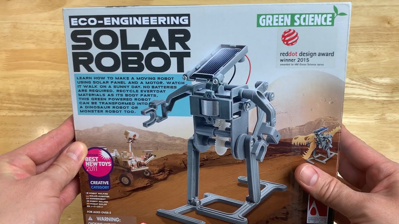 Building the Green Science: Solar Robot - Demonstration for Kids! 