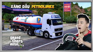 GTA V - Một Ngày Lái Đầu Kéo Vận Chuyển Xăng Dầu Petrolimex Đến Các Trạm Xăng Trong Thành Phố