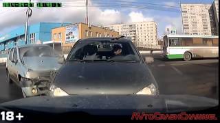 Аварии на видеорегистратор 2014 58   Сar crash compilation 2014 58