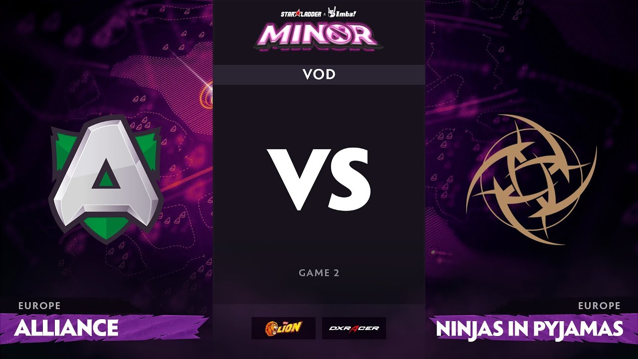 [RU] Alliance vs Ninjas in Pyjamas, Game 2, StarLadder ImbaTV Minor S2 EU Qualifiers
