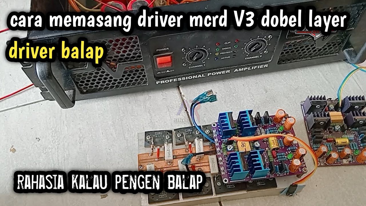 cara pasang driver mcrd v3 dobel layer driver balap