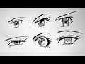 Anime Eyes Drawings || How to Draw ANIME EYES Step by Step