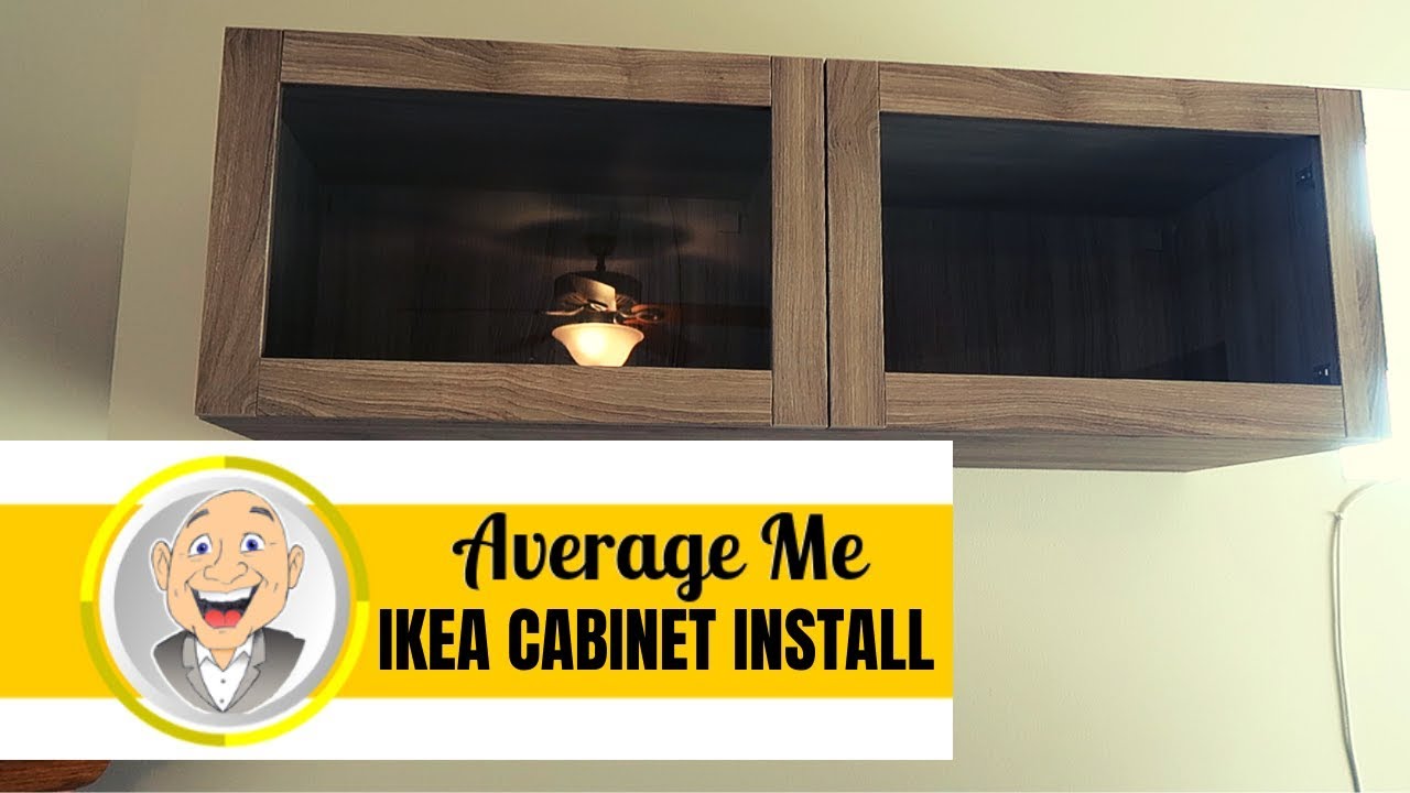 How To Install An Ikea Cabinet On A Wall Youtube