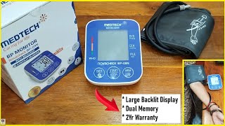 MEDTECH Automatic Digital BP Monitor Unboxing - BP09N with backlight, Memory, USB (Made in INDIA🇮🇳)