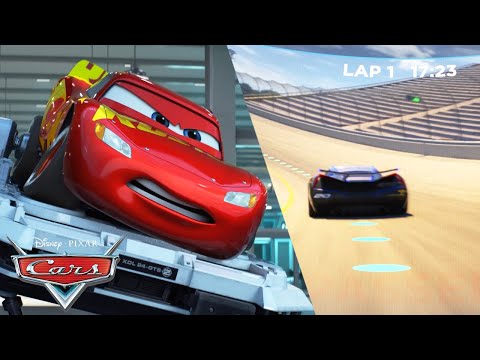 Lightning McQueen Tries Virtual Reality | Pixar Cars | @disneyjr