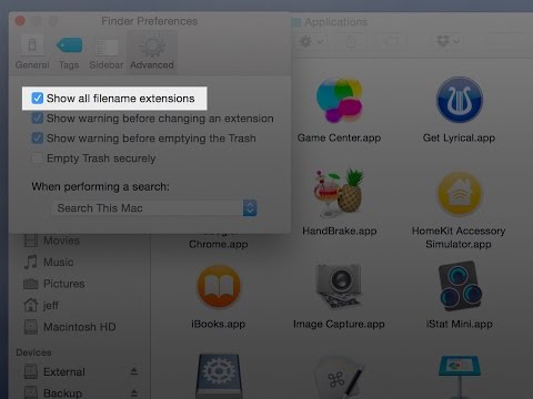 Mac Tip: How to show and hide filename extensions