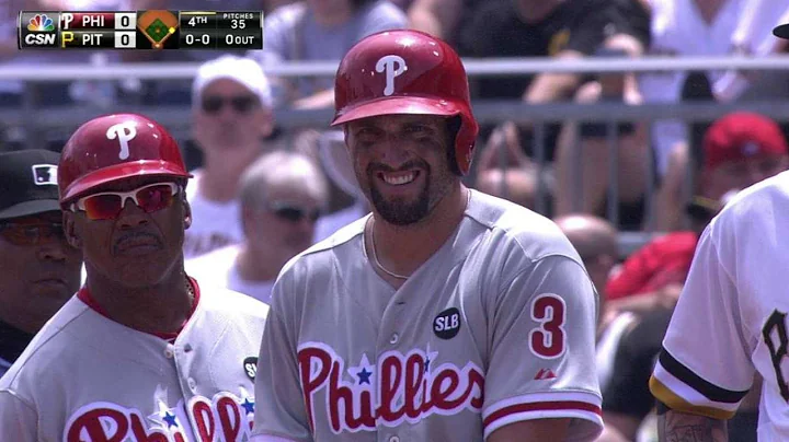 PHI@PIT: Francoeur and umpire Laz Diaz remain frie...