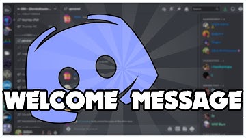 How to make a welcome message - Discord.js 2022