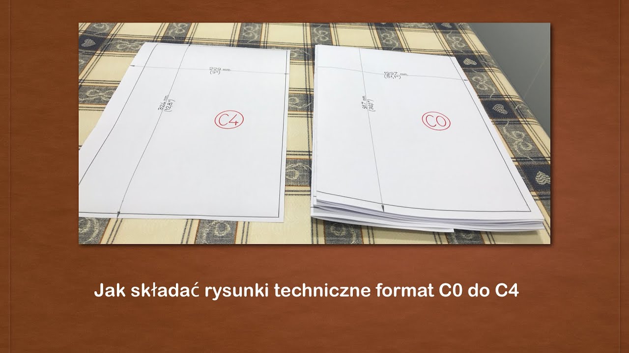 Jak Zrobić Zakładkę Do Książki Kota Jak składać rysunki techniczne format C0 do C4 - YouTube