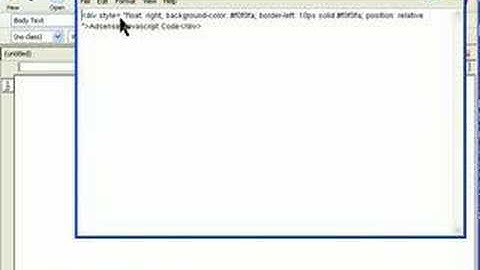 How to add adsense on Website Template using NVU html editor