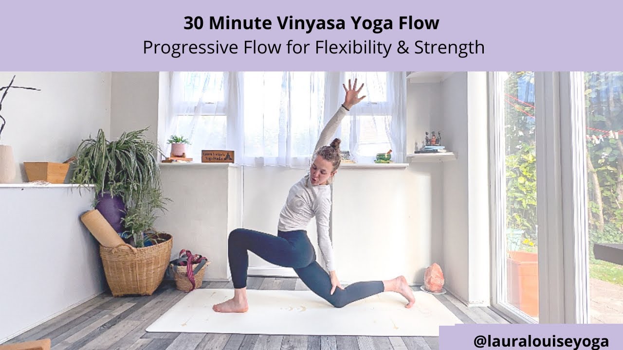 30-минутная йога Виньяса Флоу | Раскрытие и укрепление всего тела