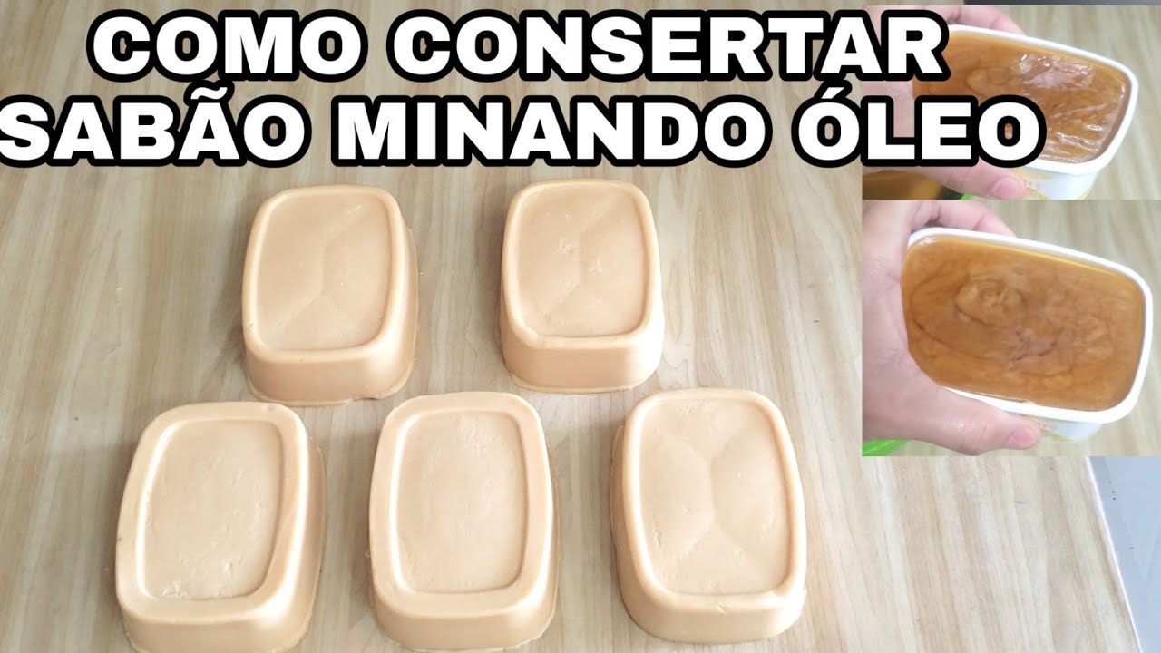 🔴COMO CONSERTAR SABÃO CASEIRO MINANDO ÓLEO MOLE COMO RECUPERAR
