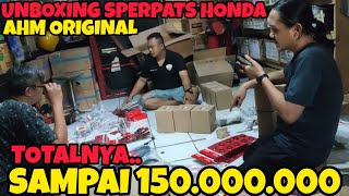 UNBOXING SPERPATS HONDA ORIGINAL TOTAL 150.000.000 #honda #sperpartmotor #rizzkymotor