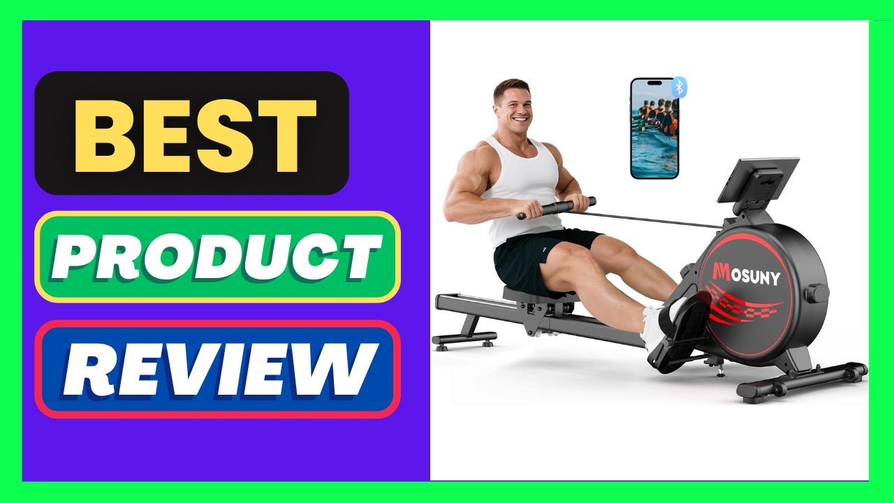 MOSUNY Rowing Machines for Home, 16/32-Level Adjustable Resistance