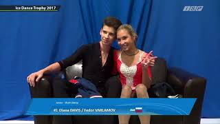 Диана Дэвис Фёдор Варламов Ice dance trophy 2017 Таллин, КТ