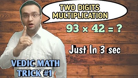 Vedic Maths Tricks #1 | Vedic Maths Multiplication Tricks | Vedic Maths | By NEER ACADEMY
