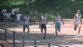 20180826 一橋戦　男子100対校　村井　井上