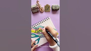 Creative Front Page Design: Korean 🌈 #shorts #nhuandaocalligraphy #frontpage