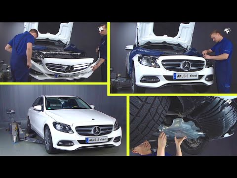 Mercedes-Benz - How to remove / install the front bumper | C-Class W205, GLC X253 / W253