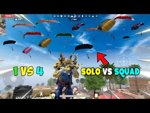 Scarfall 1v4 Match In Classic Mode | Scarfall Rush Gameplay | Solo Vs Squad