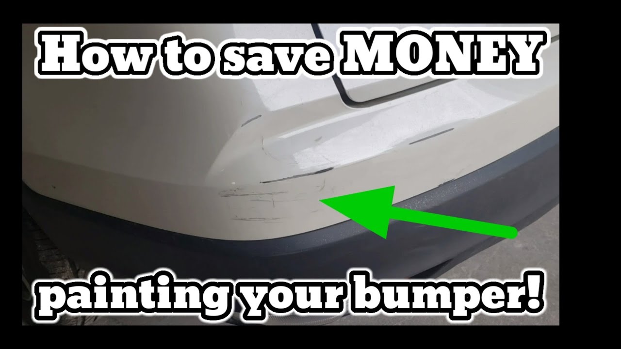 How to save money painting your own bumper. reparing scratches in your ...