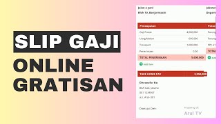 Cara Bikin SLIP GAJI ONLINE Pakai Template Gratis