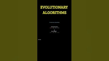 EVOLUTIONARY ALGORITHMS - What Are They? #shorts #avecoders
