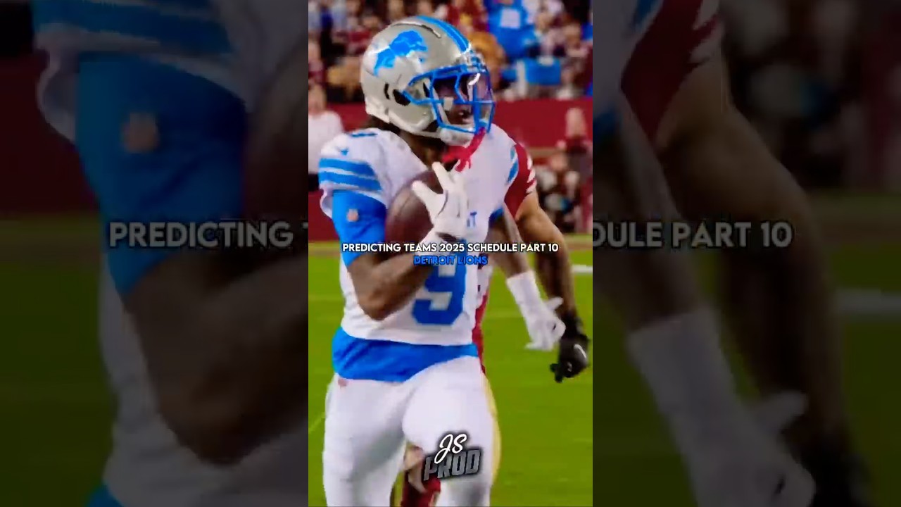 Predicting teams 2025 schedule; Detroit Lions 