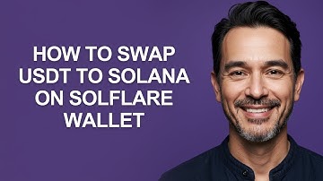 How To Swap Usdt To Solana On Solflare Wallet - KevinHowTo