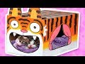 Cardboard Tiger Cat House - Crafts Ideas With Boxes | DIY on BoxYourself